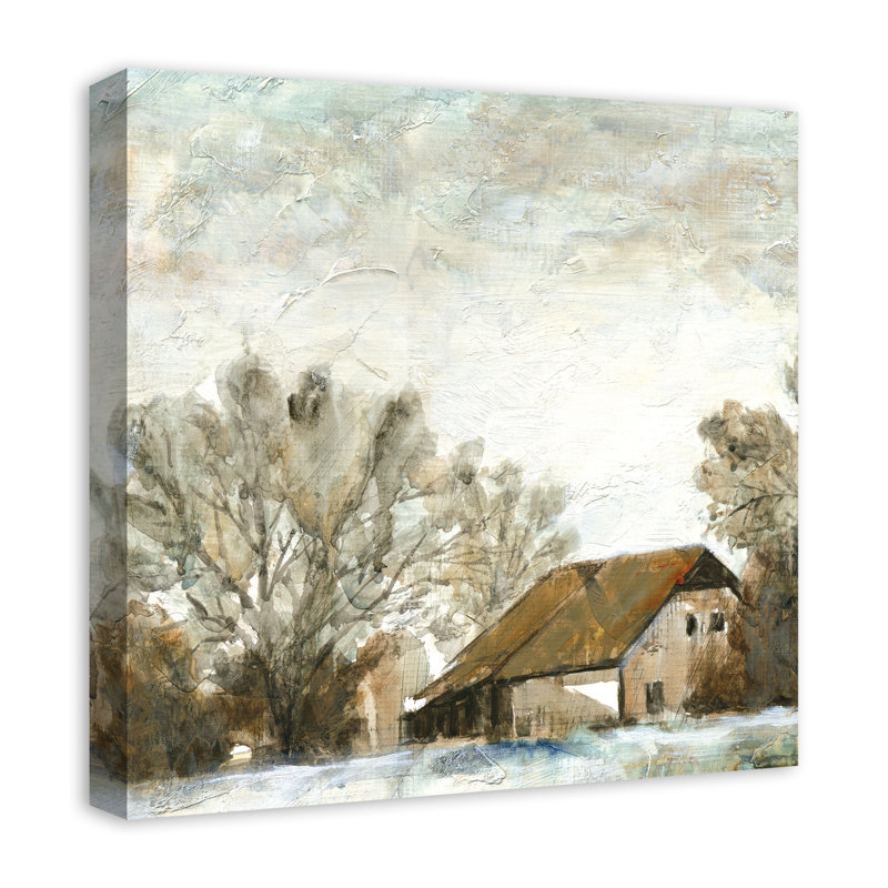 " Painterly Barn " Painting Print