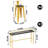 Karez Solid Wood Top Trestle Base Dining Set-329471734-329471729-329471726