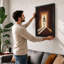 Skeleton in Doorway Modern - Framed Print-1332621133-1332621135
