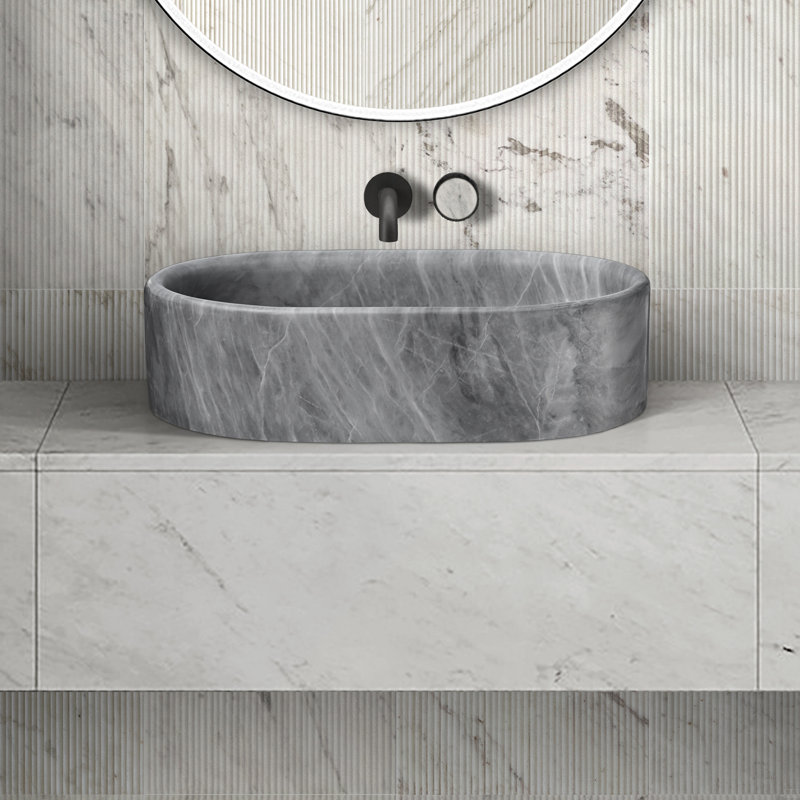 Natural Marble Bathroom Vessel Sink