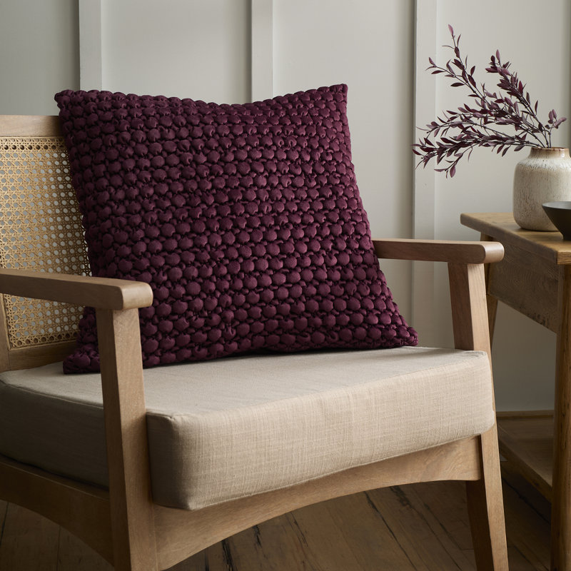 Bobble Geometric Berry Cushion, Cushion Cover