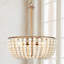 Lustre empire unique et remarquable à 3 lumières avec accents perlés Advith