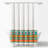 Boho Viviane Geo Geometric Shower Curtain