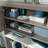 Brown Finish Hutch With Craft Storage For Creative Space Organization