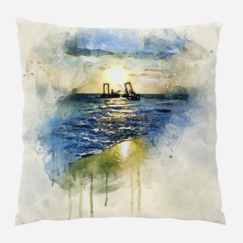 Housse et insert de coussin extérieur carré Ridgeville, Microsuède, Intérieur