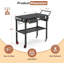 Table de barbecue d'extérieur, grille de barbecue portable pliante