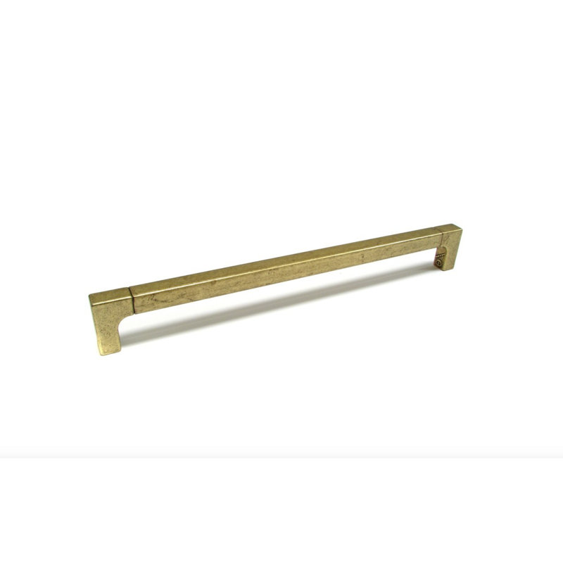 Lora 8 13/16" Center to Center Cabinet Handle in Aged Brass