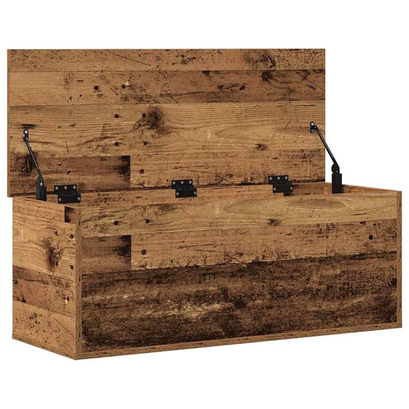 Storage Chest Home Organiser Cabinet Trunk Container Engineered Wood, Old Wood