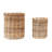 Hand-Woven Wicker Basket Container
