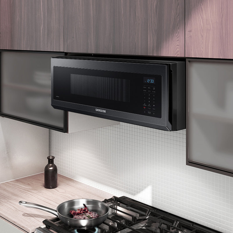 Samsung 1.1 cu. ft. Smart SLIM Over-the-Range Microwave with 400 CFM Ventilation with Wi-Fi and Voice Control