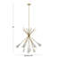 Lustre contemporain en métal Gianne