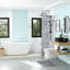 Modern Elegant Ceramic Bathroom Sink - 19"X15", Black And Grey Marble Pattern, Smooth Vessel Theme-1676374413
