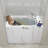 Wheelchair Transfer 36"x55" Acrylic Air and Hydro Massage and Heated Seat Walk-In Bathtub-89191140