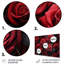 Décoration murale rouge en métal rose rouge et éternelle IV - Floral-891507797