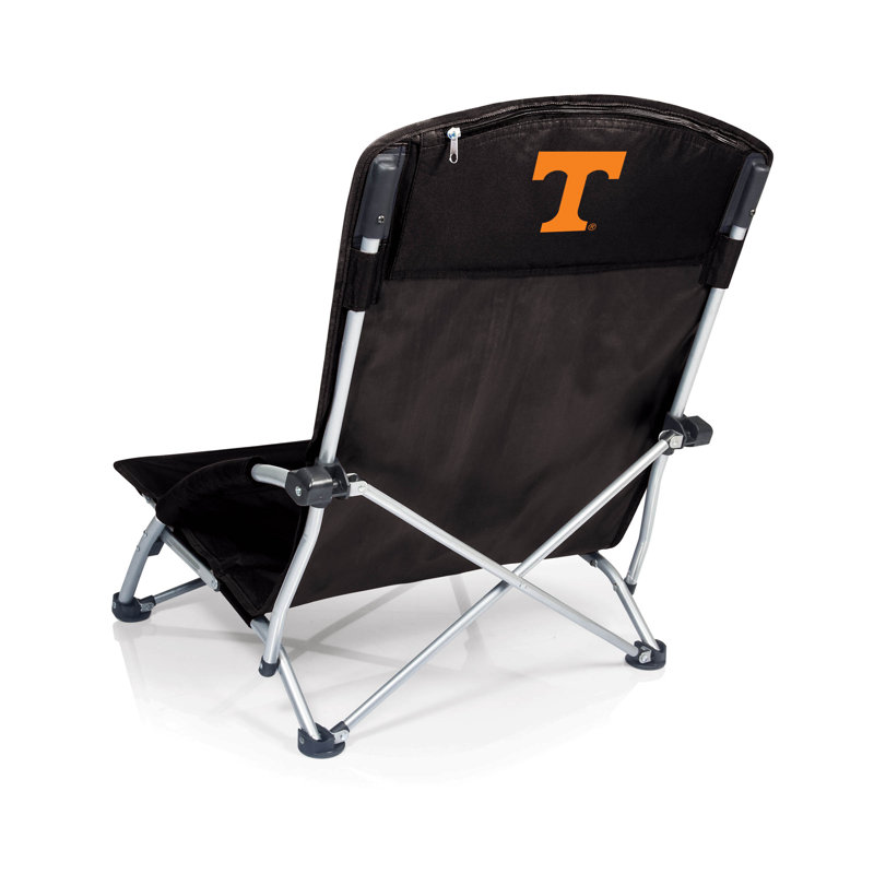 Chaise de plage pliante NCAA, Noir, Tennessee