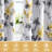 100% Blackout Curtains 2 Panels Set Cattleya Floral Printed Drapes Leah Floral Thermal Curtains for Bedroom with Black Liner Sound Proof Curtains-454980606-454980605