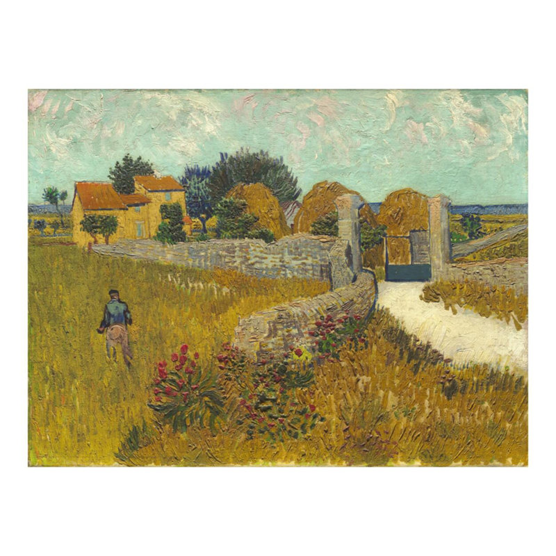«Farmhouse in Provence» par Vincent van Gogh - Estampe numérique, H 16 po x l 20 po