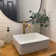 Bathroom Vessel Faucet  360° Swivel Bowl Sink Faucet Single Hole 1 Handle Matching Pop Up Drain Stopper
