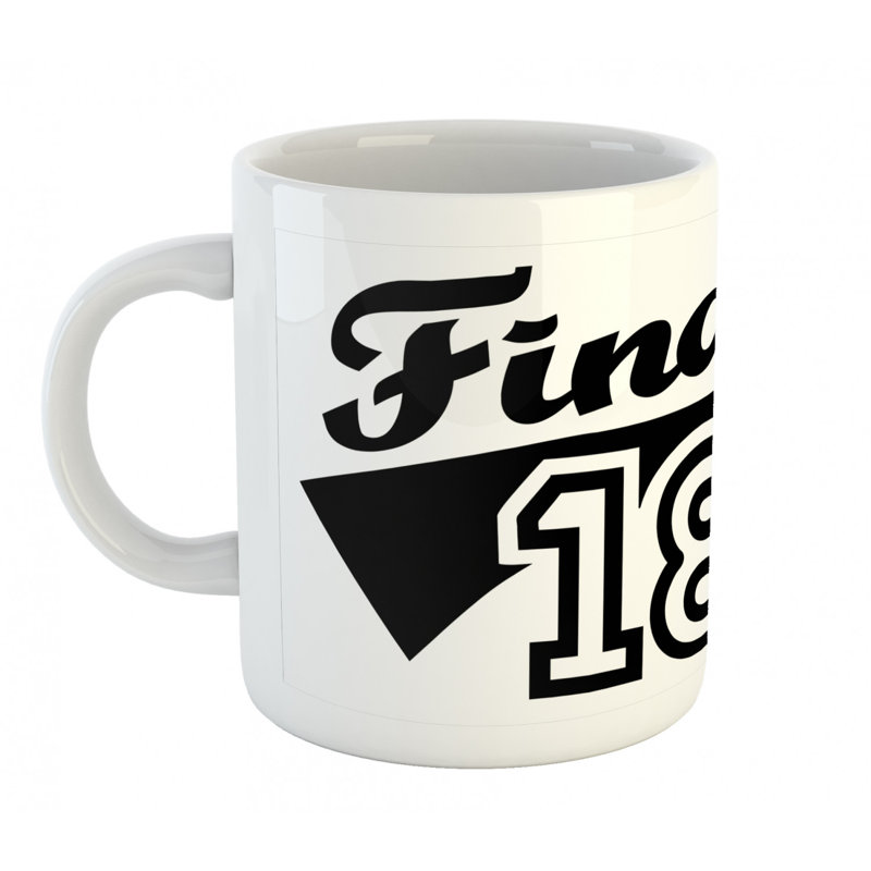 Grande tasse à café de 18 anniversaires