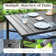 Rectangular Steel Outdoor Dining Table
