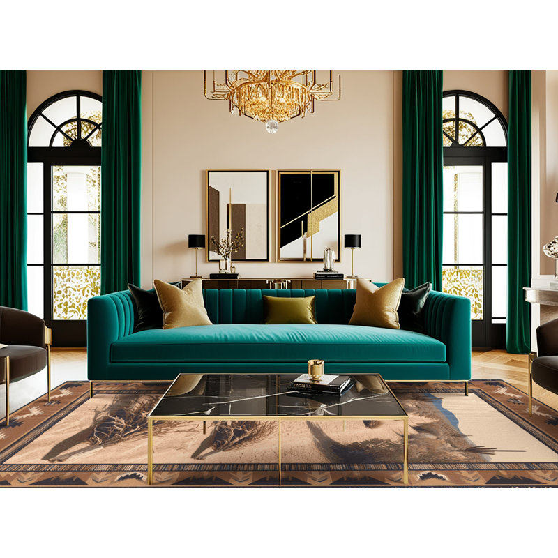  Tapis lavable Tumbleweed Trails Southwestern, Carré 7 pi