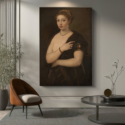 «Girl in a Fur» par Titian