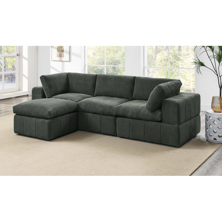 Atianna 4 - Piece Corduroy Sectional