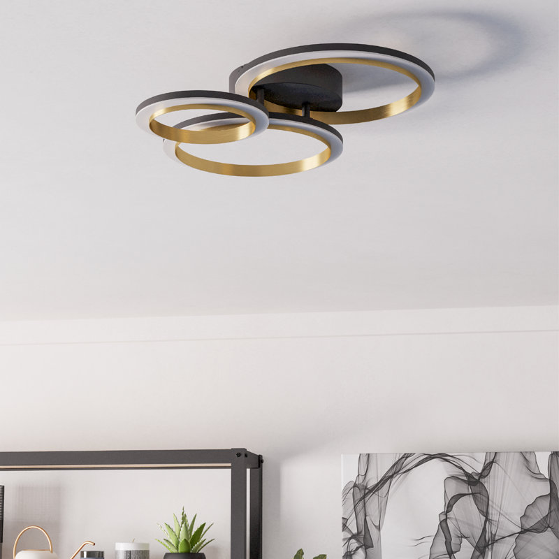 Makela Plastic LED Semi Flush Mount
