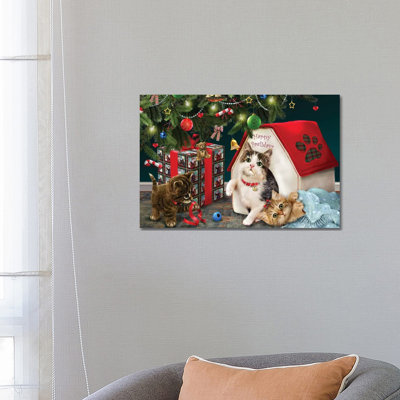 Under The Christmas Tree by Giordano Studios - Wrapped Canvas Print