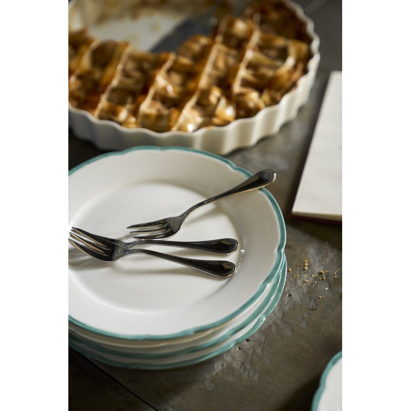 Reminiscence Porcelain Limoges Salad/Dessert Plate, White/Green