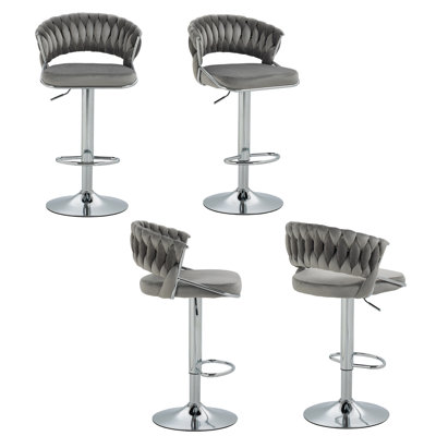Christal Height Adjustable Swivel Bar Stool