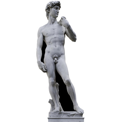 Accroche en carton michelangelo david statue