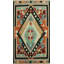 Tapis géométrique à motif oriental kilim 5 x 8