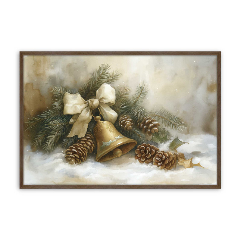 Golden Carol, reproduction d'art, 12 po x 16 po, Noyer
