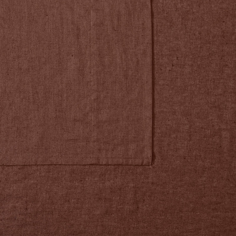 Ensemble de housse de couette de 3 pièces Nena, Housse de couette double / grand + 2 taies décora, Brun