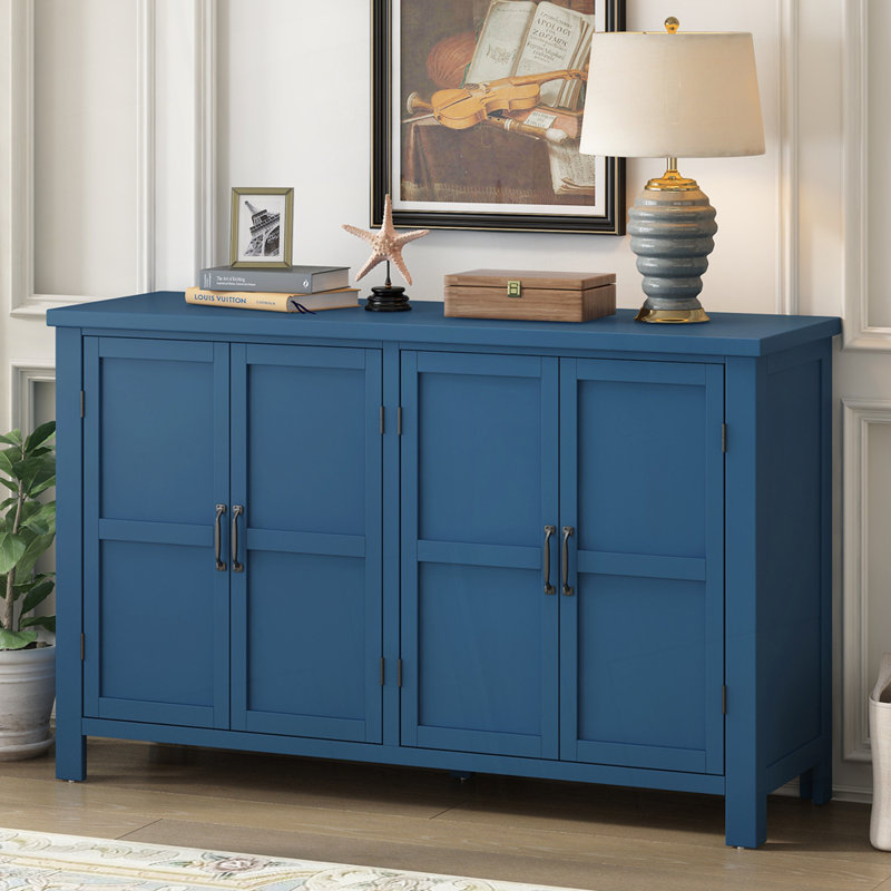 Buffet élégant avec placage de sapin traité, Marine