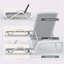 Chaise longue de patio ajustable en aluminium