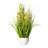 Artificial Potted Yellow Cosmos and Green Grass.-1560106796