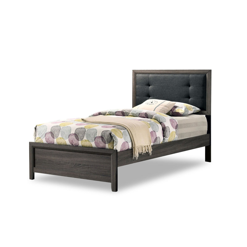 Upholstered Standard Bed, Twin