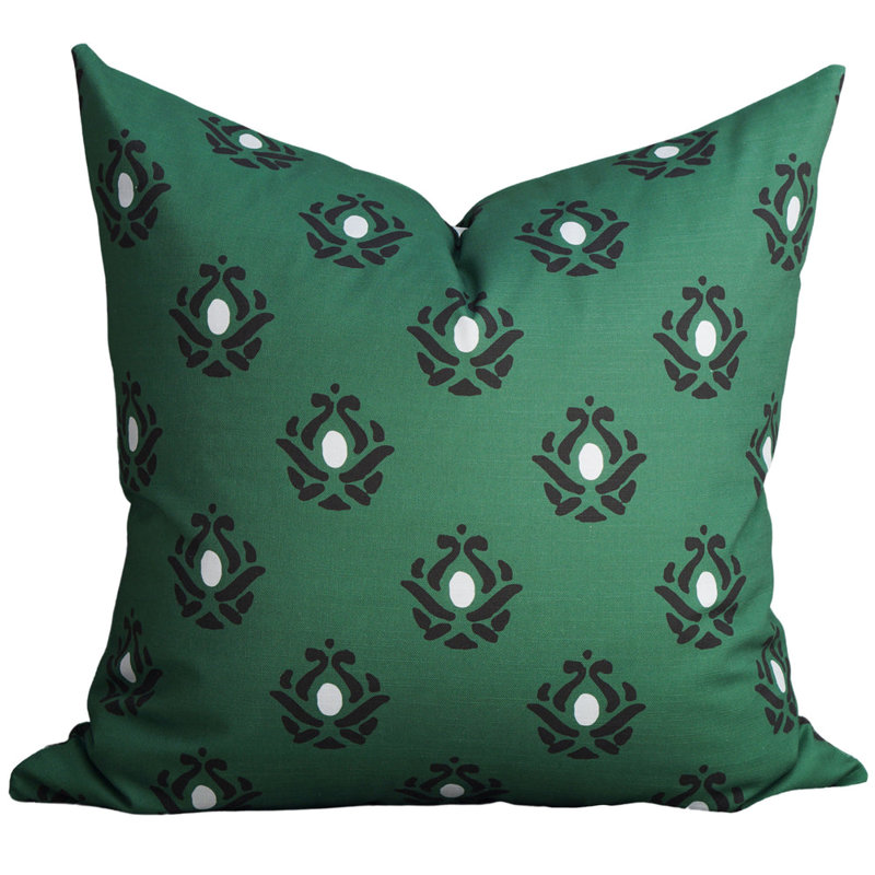 Pillow Cover, 20"H x 20"W, Forest Green