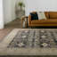 Tapis bleu marine / crème en médaillon pia (7 pi 10 po x 9 pi 10 po)-2133498839