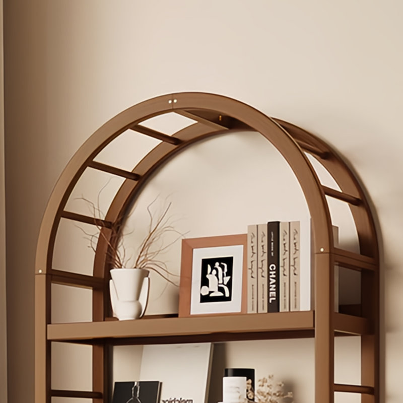 A classic and durable bookcase, (5 Shelves) 72.6"H x 25.5"W x 11.8"D, Dark Brown