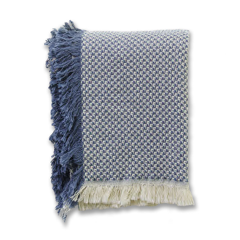 Jeté tissé 46 x 67, Bleu