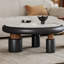 French Style Marble Coffee Table Set