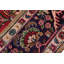 Tapis rouge rétro en laine noué à la main Tabriz Andrews - 8 pi 0 po x 11 pi 4 po