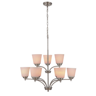 Yarbrough 9 - Light Dimmable Tiered Chandelier