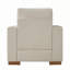 Fauteuil d'appoint carré avec piétement en bois d'hévéa-853132462