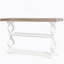 Console de 55 pouces avec 3 tablettes de rangement, table d'entrée grise et blanche pour les couloirs et les salons
