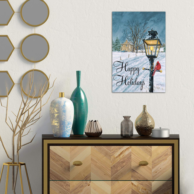 Happy Holidays by James Redding - Wrapped Canvas Print, 101.6 cm H x 66.04 cm W x 1.91 cm D