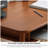 Simple Rectangular Medium Cherry Wood Writing Desk-709931753